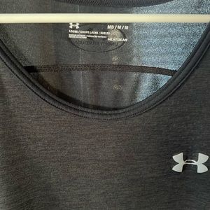 Under Armour Black Tank Top HeatGear Medium